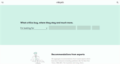 Desktop Screenshot of criticpick.com